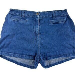 John Baner Womens Denim Shorts Size 12 Stretch Blue Jean